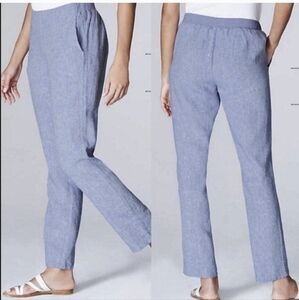 J.Jill Love Linen Blue Pants Large